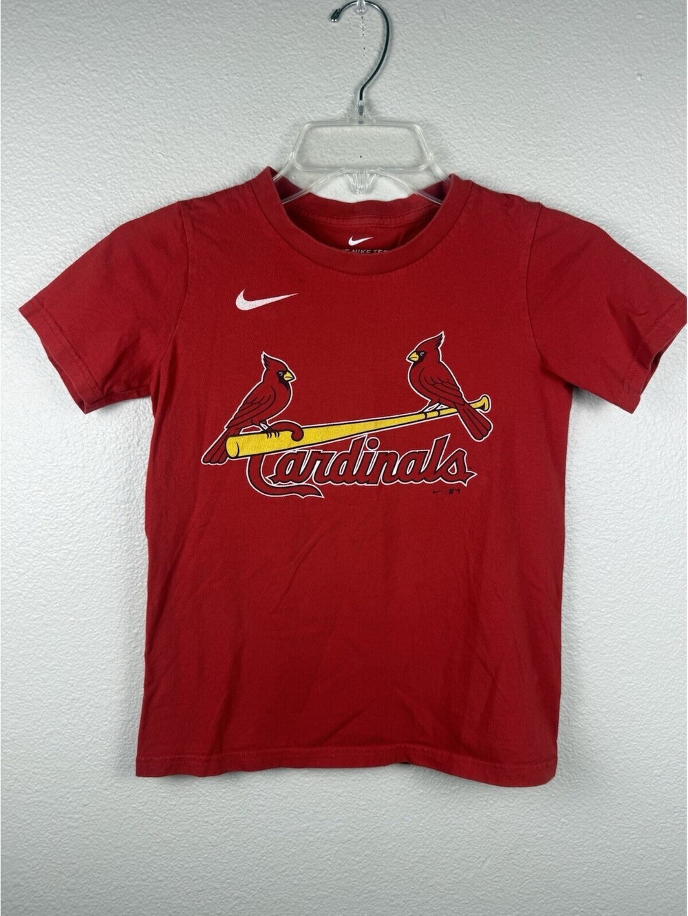 Nike Albert Pujols 5 St Louis Cardinals T Shirt Youth S Red MLB Baseball